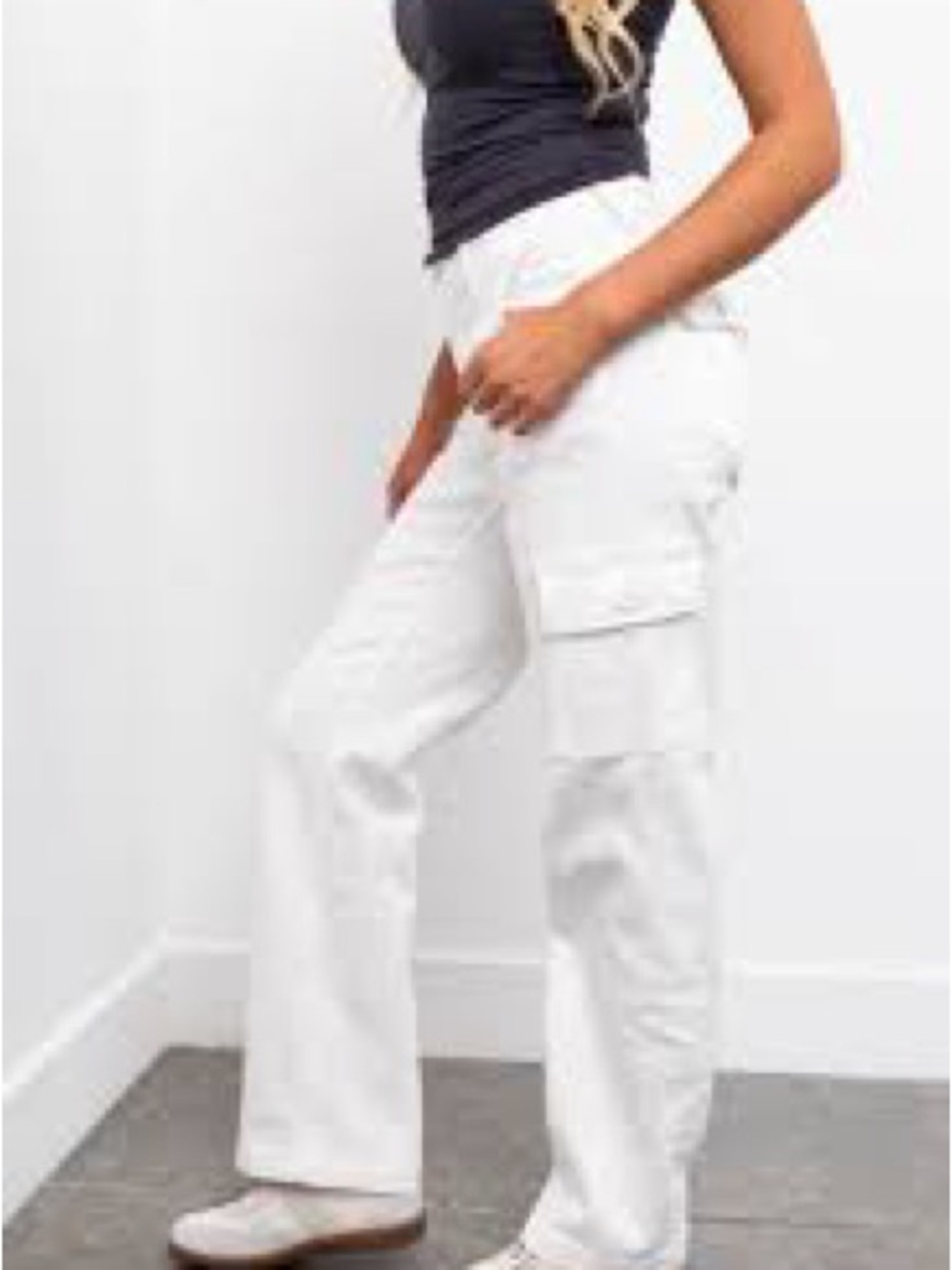 🤍 Judy Blue White Cargo Pants – Trendy + Comfortable 🤍